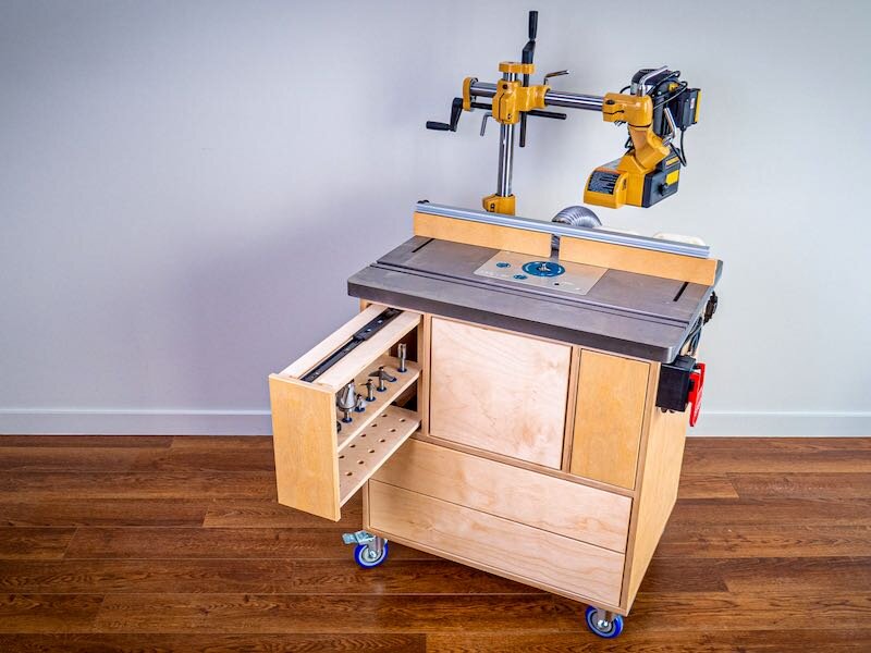 How To Build A Router Table with Bit Storage Dust Collection
